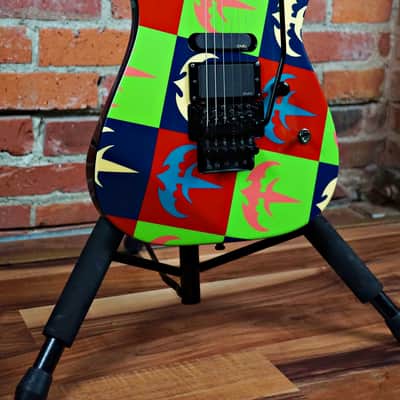 (Video Demo) ESP Custom Shop Chris Degarmo of “Queensryche” M-II 2005 Warhol Graphic OHSC image 3