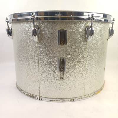 Slingerland 12x18" 3Ply Silver Sparkle Wrap Concert Tom Drum Marching Quad/Bass image 3