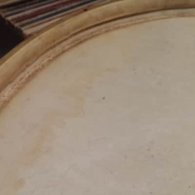 WFL Leedy Ludwig VINTAGE USA Gretsch 20" Calf Skin Bass Drum Head 40s 50s NICE SHAPE NO TARIFFS image 11
