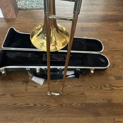 Bach TB301 Student Model Tenor Trombone 2010s - Clear-Lacquered Brass image 3