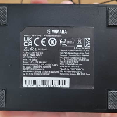 Yamaha YH-WL500 Wireless Headphones 2023 - Present - Black image 6