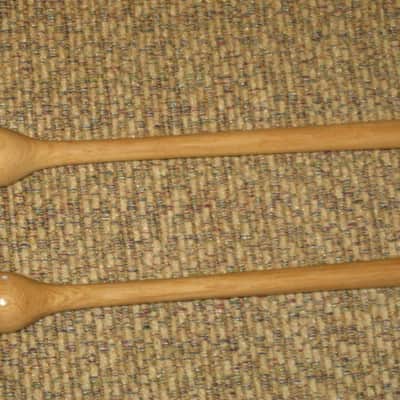ONE pair new old stock Adams CD9 Cloyd Duff # 9 Hickory Flip Stick (Timpani Flip Stick) CORE: Both cores on one piece turned hickory with bulb shaped wood on one end and small felt ball opposite / TONE COLOR: Extremely bright to general, similar to # 3 image 11
