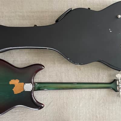 Vintage 1968 Kustom USA K200 Bass Wineburst Finish w Dearmond Pickups + Original Case Rare Model image 14