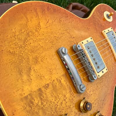 1992 Gibson Custom Shop 1960 RI Les Paul Tom Murphy Birdseye Maple Top Sunburst image 6