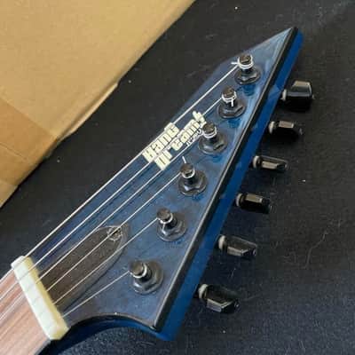 ESP M-II SAYO Hikawa bang dream x ESP collaboration guitar 2021 - Blue image 10