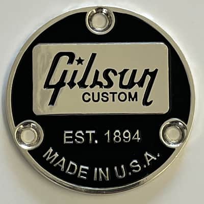Metal Silver EST-1894 Guitar Toggle Switch Back Plate Cover for Les Paul Guitars image 1