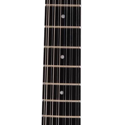 Washburn H12TB Wing Series Hawk 12-String Electric Guitar, Trans Black image 5