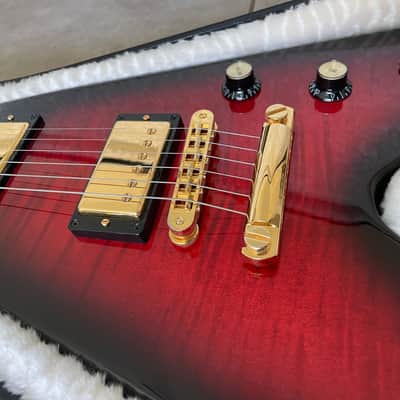Gibson 50th Anniversary Flying V 2008 GOTM - AAA top Brimstone Burst + OHSC image 4