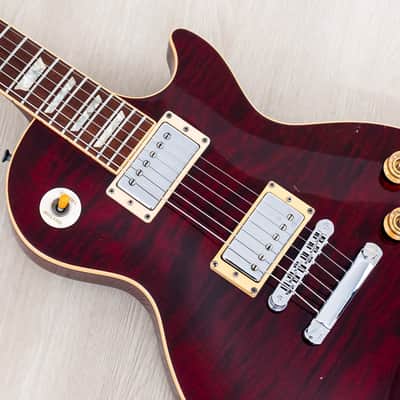 1996 Gibson Les Paul Standard Flame Top Wine Red One-Piece Body, 100% Original w/ Case image 7