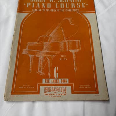 Vintage 1945 John W. Schaum Piano Course books B - G -Used Vintage old image 15