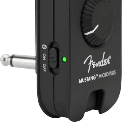 Fender Mustang Micro Plus Headphone Amplifier with Rechargeable Battery, Bluetooth Audio Streaming and 50 Amp and Effects Models, with 2-Year Warranty image 1
