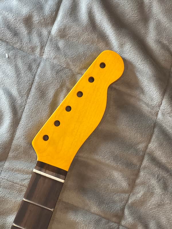 Guitar Neck Fits , Tele , Rosewood, 9.5 radius, Bone Nut Vintage Nitro image 1