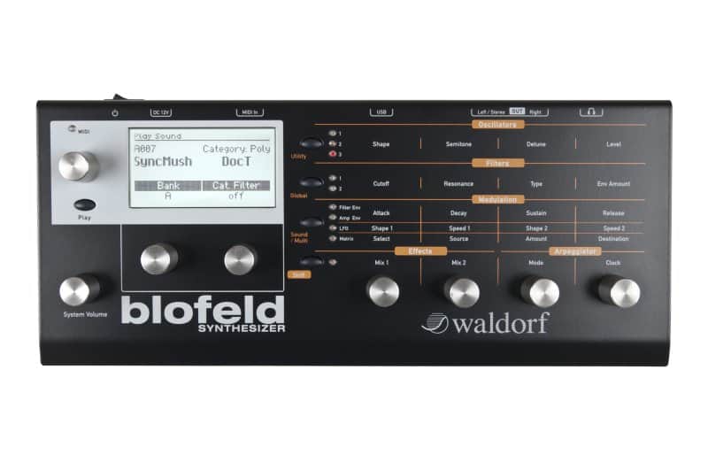 Waldorf Blofeld Desktop Synthesizer, Black. New with Full Warranty!