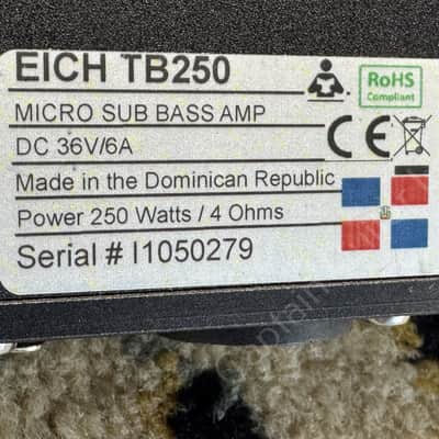 2024 Eich Amplification - TB250 Sub Bass mit Bass Board S - ID 5859 image 11