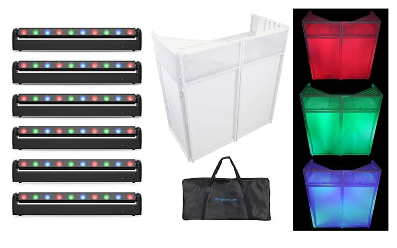 6) Chauvet DJ COLORband PiX-M ILS RGB LED Moving Strip Effect Wash Lights+Facade image 1