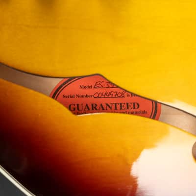 2009 Gibson Memphis ES-345 Stereo Reissue - Vintage Sunburst | USA Semi-Hollow Classic '57 Humbuckers Varitone Switch | OHSC image 17