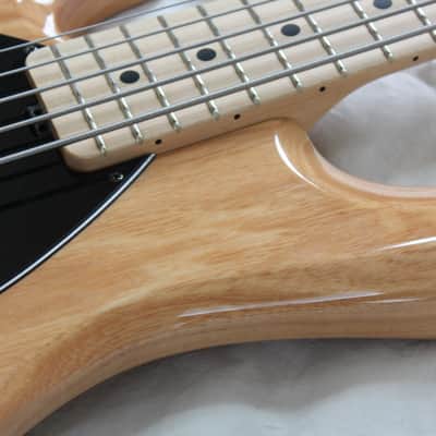 Ernie Ball Music Man StingRay 5 H Left Handed Lefty 5 String Electric Bass - Natural Gloss Finish image 9