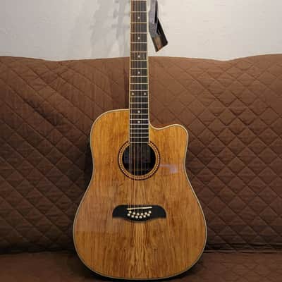 Oscar Schmidt OD312CESM Dreadnought Cutaway Style Mahogany Neck 12-String Acoustic-Electric Guitar image 1