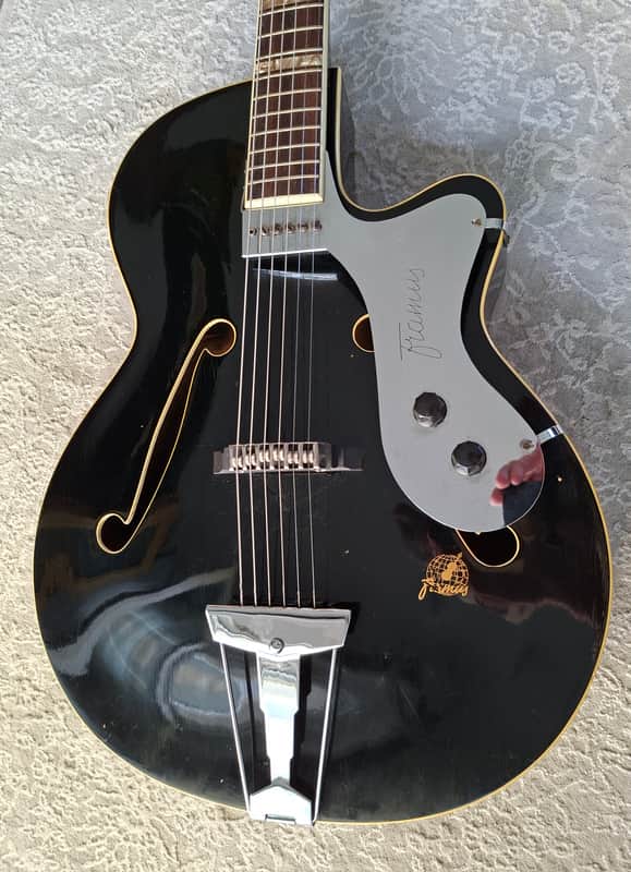 Framus Sorella 5/59 Gitarre Black Archtop Guitar Vintage Rare image 1