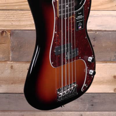 Fender American Professional II Precision Bass V 3-Color Sunburst w/ Case image 2