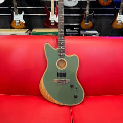 Fender Acoustasonic Player Jazzmaster 2022 - Present - Antique Olive image 1