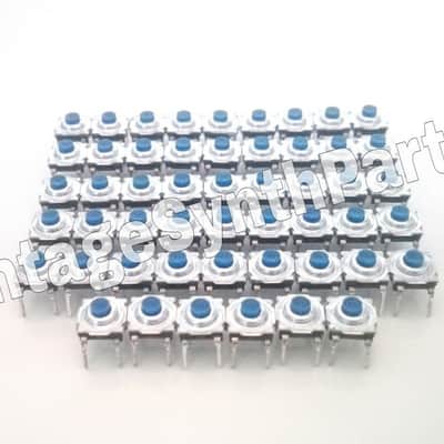 Full set of 51 pushbuttons front panel tact switches for ENSONIQ ESQ-1 / SQ-80
