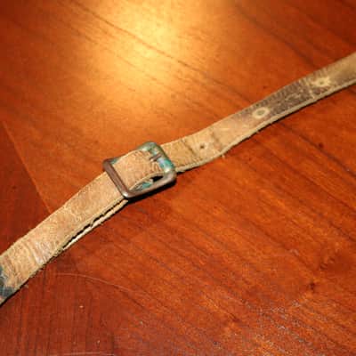 vintage Leather Guitar Strap 50'/60's - Brown image 10