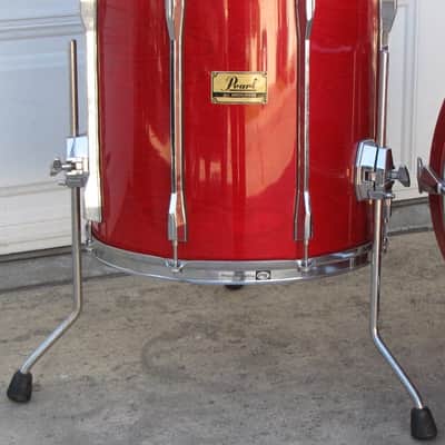 Vintage Pearl BLX All Birch Shell 16" Floor Tom Sequoia Red for drum set image 1