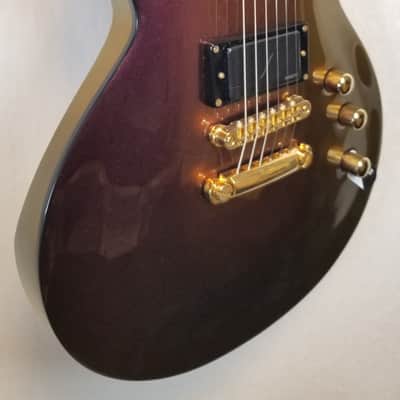 ESP LTD EC-1000 Electric Guitar, Set Neck, Gold Andromeda w/ESP Form Fit Case image 5