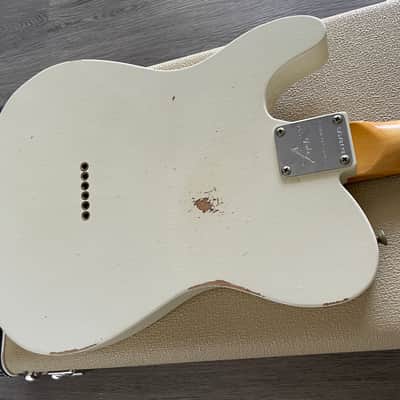 Fender Custom Shop Limited Edition '64 Telecaster (2024) Electric Guitar, Relic Aged Olympic White. ALL Documentation, MINT image 13