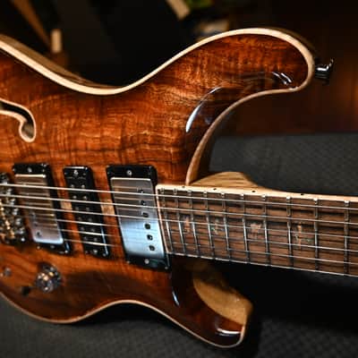 PRS Private Stock Special Semi-Hollow Koa Natural with Light Smokeburst #9972 image 4