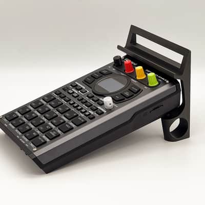 GroovePrints Roland SP-404 MK2 Stand + Tablet/Phone Holder – 3D Printed All-In-One Desktop Stand image 4