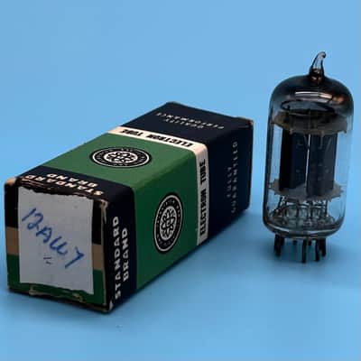 1955 General Electric 12AU7 ECC82 Vintage GE Long Plate D Getter Tube! T324 image 1