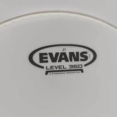 Evans E10J1 J1 Etched Drum Head - 10" 2010s - Etched White image 2