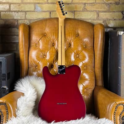 1995 Fender American Standard Telecaster Vintage Crimson Red Transparent Electric Guitar W/ Original Hardshell Case & Original Paperwork! image 2
