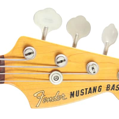 1998 Fender Mustang Bass vintage white image 5
