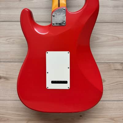Fender American Ultra Luxe Vintage '60s Stratocaster HSS Electric Guitar, Fiesta Red - #1721 image 12