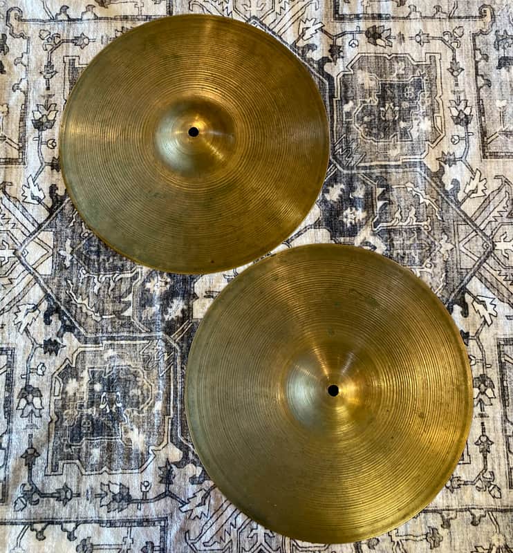 Zildjian Vintage 60's 14" Hi Hats - Thin, Sloshy, & Smoky - 788g/901g image 1