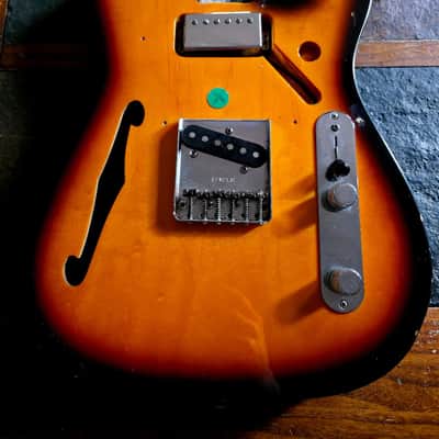 Fender Thinline MIM Telecaster semi-loaded body HS '97 - sunburst image 1