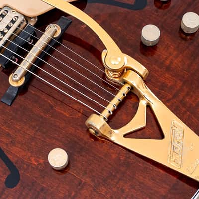 1962 Gretsch PX 6122 Chet Atkins Country Gentleman Walnut, Figured w/ Dial Up Mutes, Case & CoA image 8