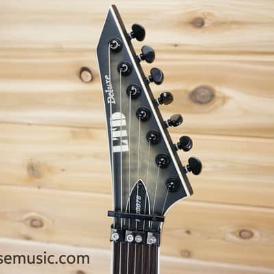 ESP LTD M-1007 Baritone - Charcoal Burst Satin image 13