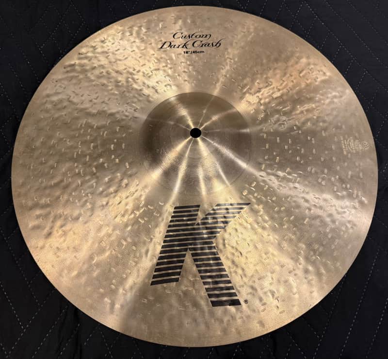 Zildjian 18" K Custom Dark Crash Cymbal 1995 - Present - Traditional image 1