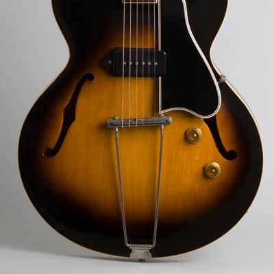 Gibson ES-225 Thinline Hollow Body Electric Guitar (1955), ser. #W2880-35, original brown hard shell case. image 3