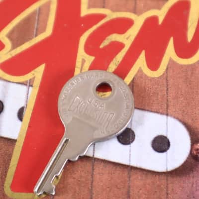 Vintage 60s 70s Excelsior 6k11 Luggage Hardshell Fender Key Bild 3