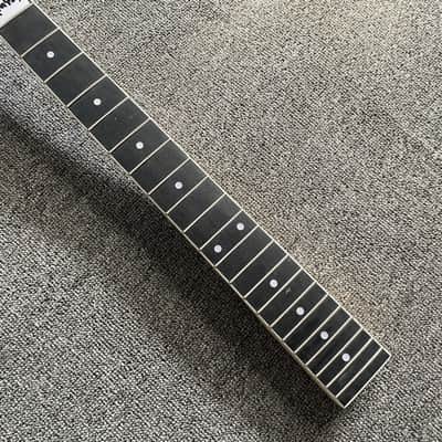 Black Custom DIY Guitar Maple Neck, Rosewood 22 Frets Fingerboard image 5