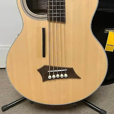Warwick Rockbass Alien Deluxe 5 String Acoustic Electric Bass - Natural image 2