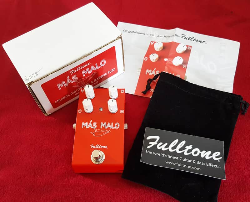 (MINT) Fulltone Mas Malo Distortion / Fuzz 2010s - Red image 1