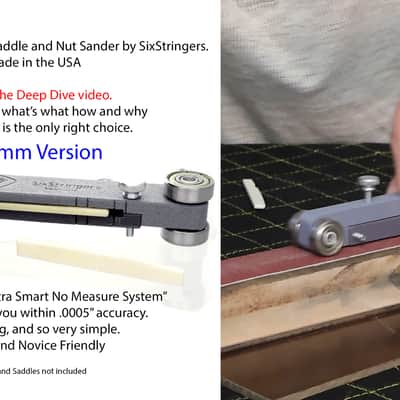 Guitar Nut and Saddle Sander - ULTRA PRECISION - 108mm Long Version - no guesswork! Made in the USA image 4