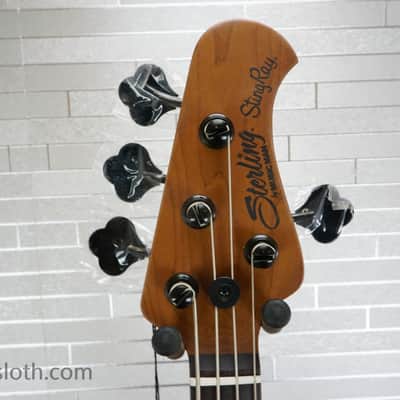 Sterling StingRay Ray34HHSM - Blood Orange Burst image 15