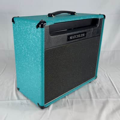 Matchless Unloaded 1x12 Cabinet - Blue Tolex image 2